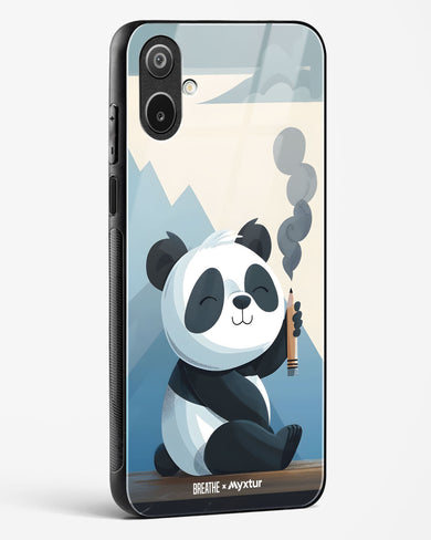 Pencil Panda Pal [BREATHE] Glass Case Phone Cover (Samsung)
