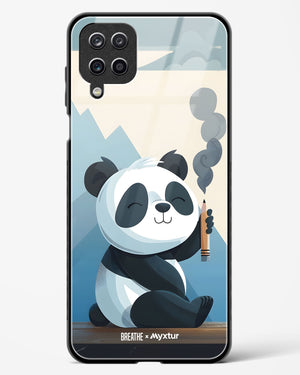 Pencil Panda Pal [BREATHE] Glass Case Phone Cover (Samsung)