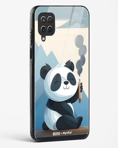 Pencil Panda Pal [BREATHE] Glass Case Phone Cover (Samsung)