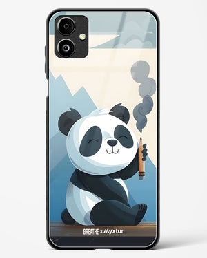 Pencil Panda Pal [BREATHE] Glass Case Phone Cover (Samsung)