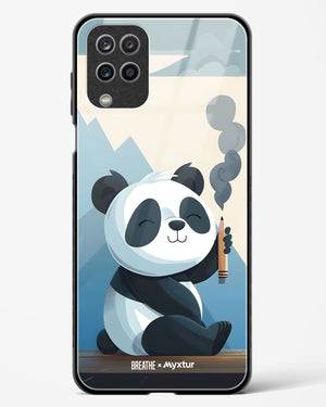 Pencil Panda Pal [BREATHE] Glass Case Phone Cover (Samsung)