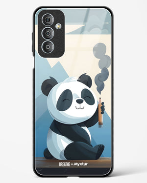 Pencil Panda Pal [BREATHE] Glass Case Phone Cover (Samsung)