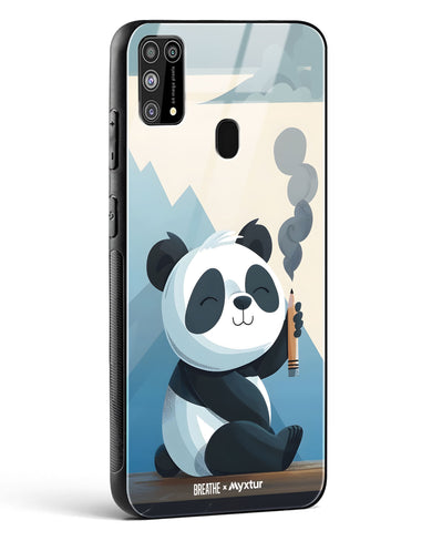 Pencil Panda Pal [BREATHE] Glass Case Phone Cover (Samsung)