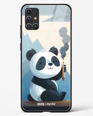 Pencil Panda Pal [BREATHE] Glass Case Phone Cover (Samsung)