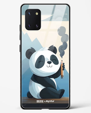 Pencil Panda Pal [BREATHE] Glass Case Phone Cover (Samsung)