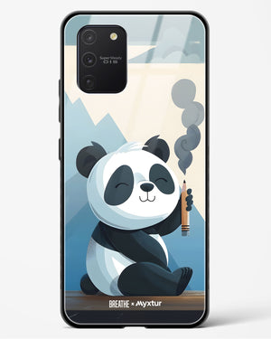 Pencil Panda Pal [BREATHE] Glass Case Phone Cover (Samsung)