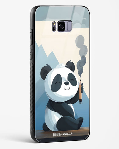 Pencil Panda Pal [BREATHE] Glass Case Phone Cover (Samsung)