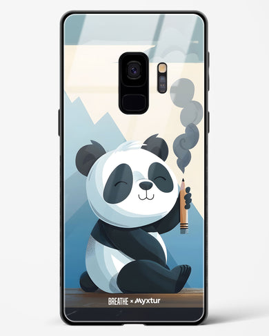 Pencil Panda Pal [BREATHE] Glass Case Phone Cover (Samsung)