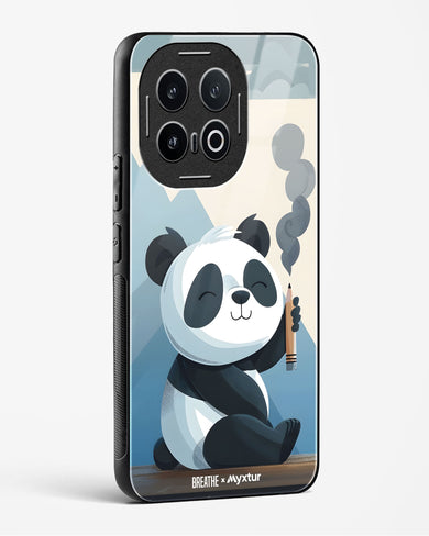 Pencil Panda Pal [BREATHE] Glass Case Phone Cover (Vivo)