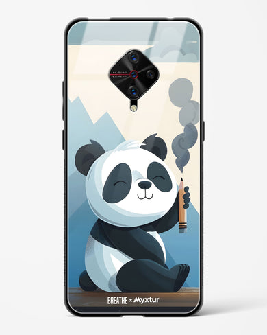 Pencil Panda Pal [BREATHE] Glass Case Phone Cover (Vivo)