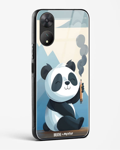 Pencil Panda Pal [BREATHE] Glass Case Phone Cover (Vivo)