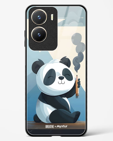 Pencil Panda Pal [BREATHE] Glass Case Phone Cover (Vivo)