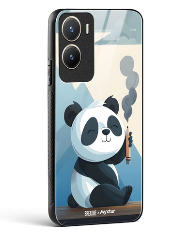 Pencil Panda Pal [BREATHE] Glass Case Phone Cover (Vivo)