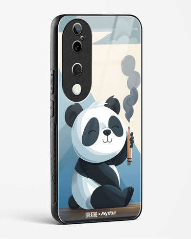 Pencil Panda Pal [BREATHE] Glass Case Phone Cover (Vivo)