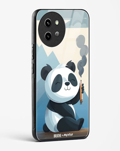 Pencil Panda Pal [BREATHE] Glass Case Phone Cover (Vivo)