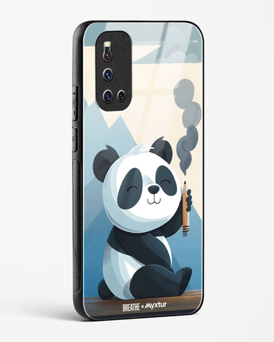 Pencil Panda Pal [BREATHE] Glass Case Phone Cover (Vivo)