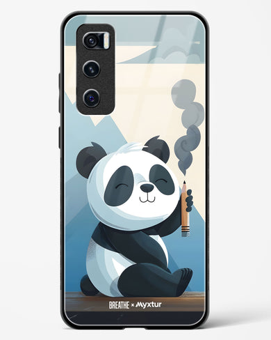 Pencil Panda Pal [BREATHE] Glass Case Phone Cover (Vivo)