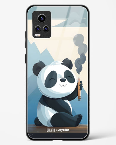 Pencil Panda Pal [BREATHE] Glass Case Phone Cover (Vivo)