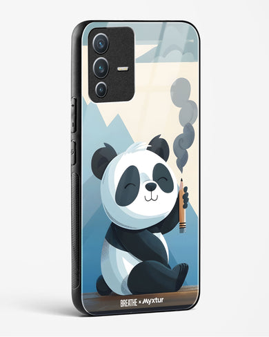 Pencil Panda Pal [BREATHE] Glass Case Phone Cover (Vivo)