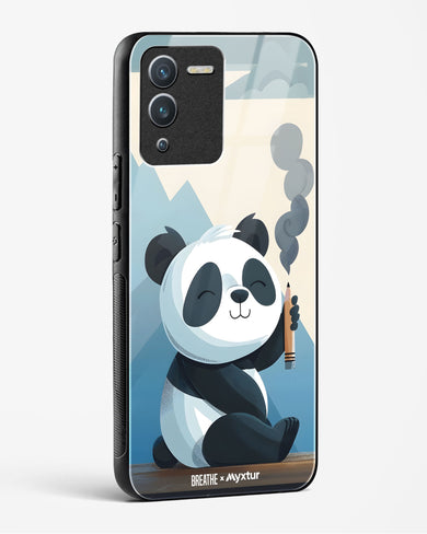 Pencil Panda Pal [BREATHE] Glass Case Phone Cover (Vivo)