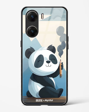 Pencil Panda Pal [BREATHE] Glass Case Phone Cover (Vivo)