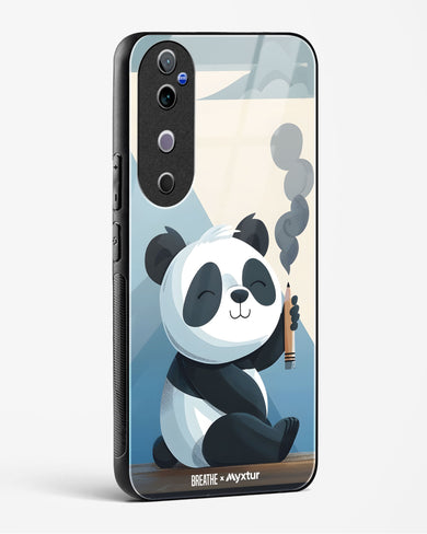 Pencil Panda Pal [BREATHE] Glass Case Phone Cover (Vivo)