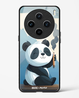 Pencil Panda Pal [BREATHE] Glass Case Phone Cover (Vivo)