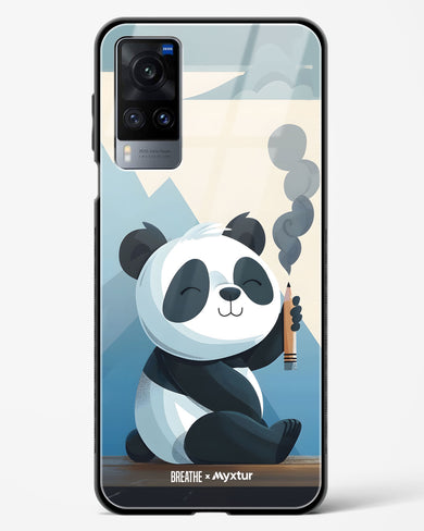 Pencil Panda Pal [BREATHE] Glass Case Phone Cover (Vivo)