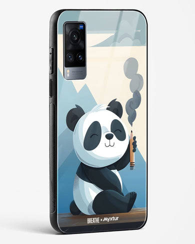 Pencil Panda Pal [BREATHE] Glass Case Phone Cover (Vivo)