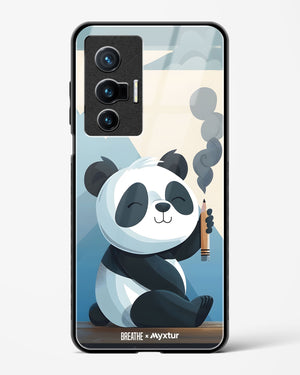 Pencil Panda Pal [BREATHE] Glass Case Phone Cover (Vivo)