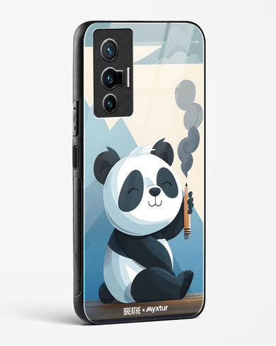 Pencil Panda Pal [BREATHE] Glass Case Phone Cover (Vivo)