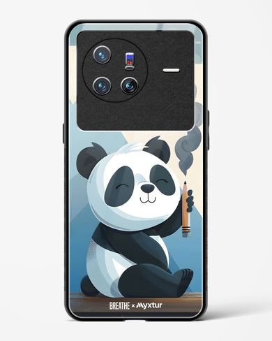 Pencil Panda Pal [BREATHE] Glass Case Phone Cover (Vivo)