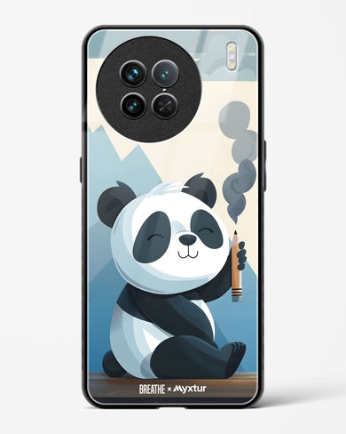 Pencil Panda Pal [BREATHE] Glass Case Phone Cover (Vivo)