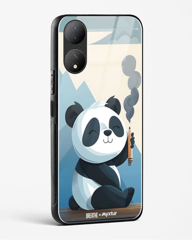 Pencil Panda Pal [BREATHE] Glass Case Phone Cover (Vivo)