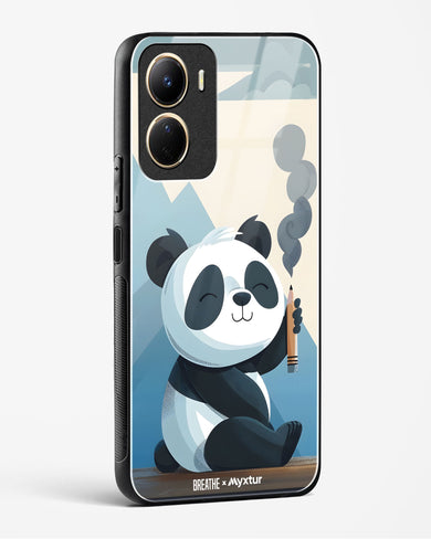 Pencil Panda Pal [BREATHE] Glass Case Phone Cover (Vivo)