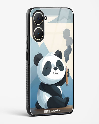 Pencil Panda Pal [BREATHE] Glass Case Phone Cover (Vivo)