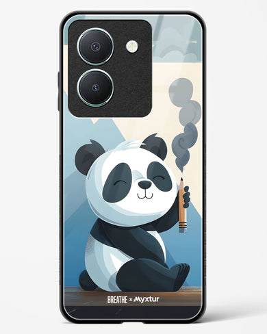 Pencil Panda Pal [BREATHE] Glass Case Phone Cover (Vivo)