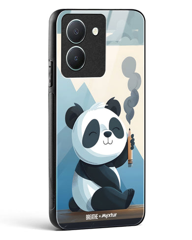 Pencil Panda Pal [BREATHE] Glass Case Phone Cover (Vivo)