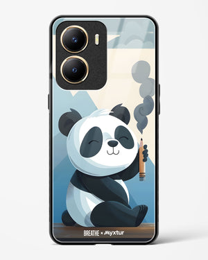 Pencil Panda Pal [BREATHE] Glass Case Phone Cover (Vivo)