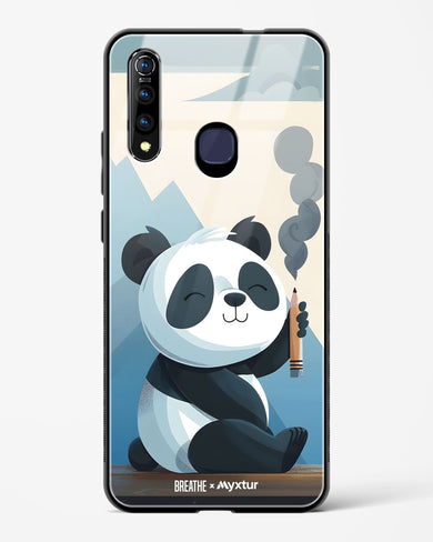 Pencil Panda Pal [BREATHE] Glass Case Phone Cover (Vivo)