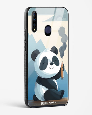 Pencil Panda Pal [BREATHE] Glass Case Phone Cover (Vivo)