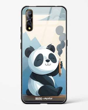 Pencil Panda Pal [BREATHE] Glass Case Phone Cover (Vivo)