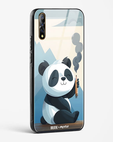 Pencil Panda Pal [BREATHE] Glass Case Phone Cover (Vivo)