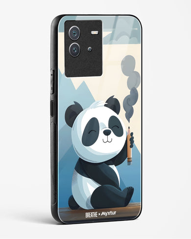 Pencil Panda Pal [BREATHE] Glass Case Phone Cover (Vivo)