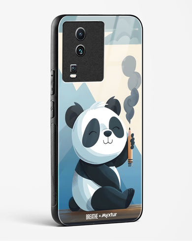 Pencil Panda Pal [BREATHE] Glass Case Phone Cover (Vivo)