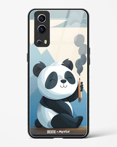 Pencil Panda Pal [BREATHE] Glass Case Phone Cover (Vivo)