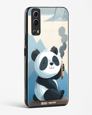 Pencil Panda Pal [BREATHE] Glass Case Phone Cover (Vivo)