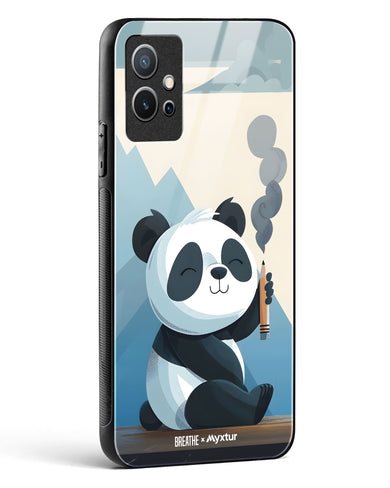 Pencil Panda Pal [BREATHE] Glass Case Phone Cover (Vivo)