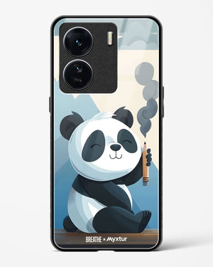 Pencil Panda Pal [BREATHE] Glass Case Phone Cover (Vivo)