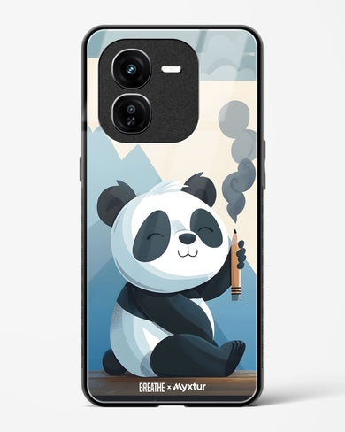 Pencil Panda Pal [BREATHE] Glass Case Phone Cover (Vivo)